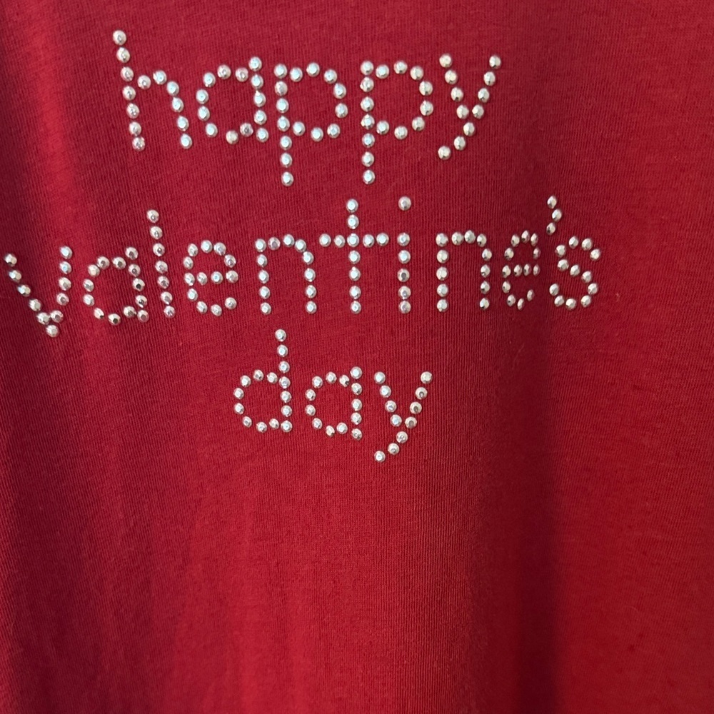 Red Long Sleeve 'Happy Valentine's Day' Shirt - Picture 3 of 5